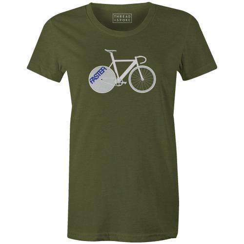 Faster Women'sRichard Pasqua - THREAD+SPOKE | MTB APPAREL | ROAD BIKING T-SHIRTS | BICYCLE T SHIRTS |