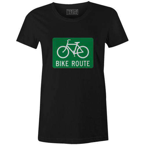 Bike Route Women'sSummer Myers - THREAD+SPOKE | MTB APPAREL | ROAD BIKING T-SHIRTS | BICYCLE T SHIRTS |