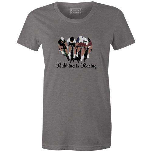 Rubbing is Racing Women'sThread+Spoke - THREAD+SPOKE | MTB APPAREL | ROAD BIKING T-SHIRTS | BICYCLE T SHIRTS |