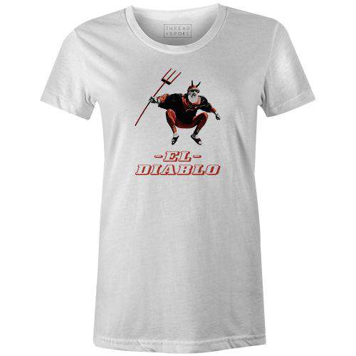 El Diablo Women'sTHREAD+SPOKE - THREAD+SPOKE | MTB APPAREL | ROAD BIKING T-SHIRTS | BICYCLE T SHIRTS |