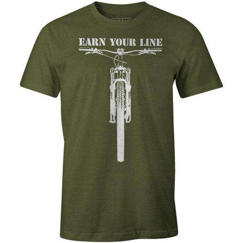EARN YOUR LINE MTBTHREAD+SPOKE - THREAD+SPOKE | MTB APPAREL | ROAD BIKING T-SHIRTS | BICYCLE T SHIRTS |