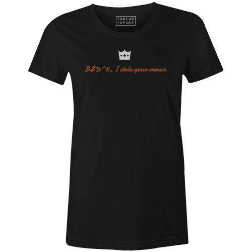 B$%^&, I Stole Your Crown Women'sThread+Spoke - THREAD+SPOKE | MTB APPAREL | ROAD BIKING T-SHIRTS | BICYCLE T SHIRTS |