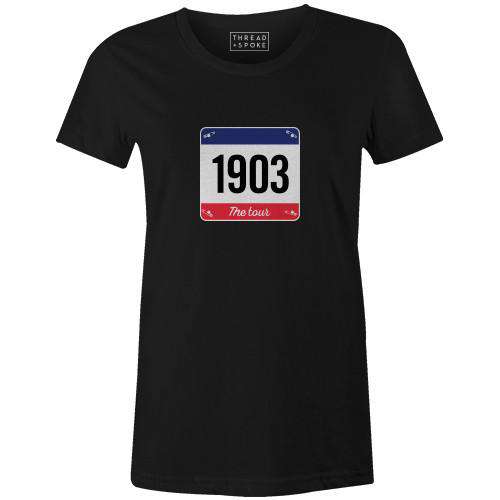 Race No Tee 1903 Women'sThread+Spoke - THREAD+SPOKE | MTB APPAREL | ROAD BIKING T-SHIRTS | BICYCLE T SHIRTS |