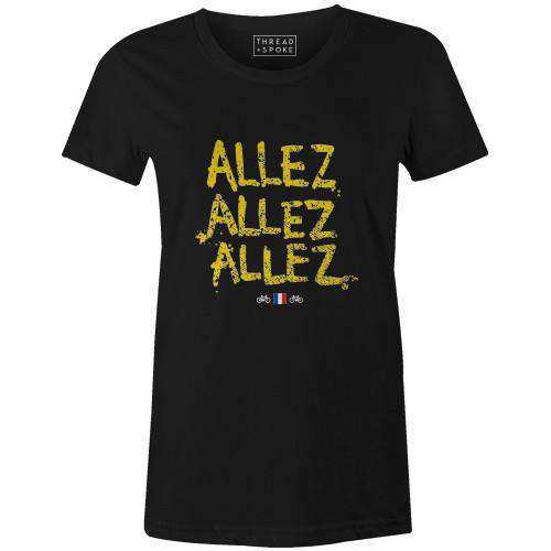 Allez Allez Allez Women'sThread+Spoke - THREAD+SPOKE | MTB APPAREL | ROAD BIKING T-SHIRTS | BICYCLE T SHIRTS |