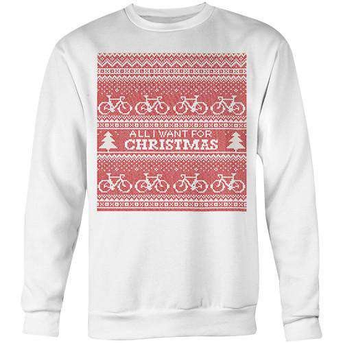 All I Want For Christmas SweaterThread+Spoke - THREAD+SPOKE | MTB APPAREL | ROAD BIKING T-SHIRTS | BICYCLE T SHIRTS |