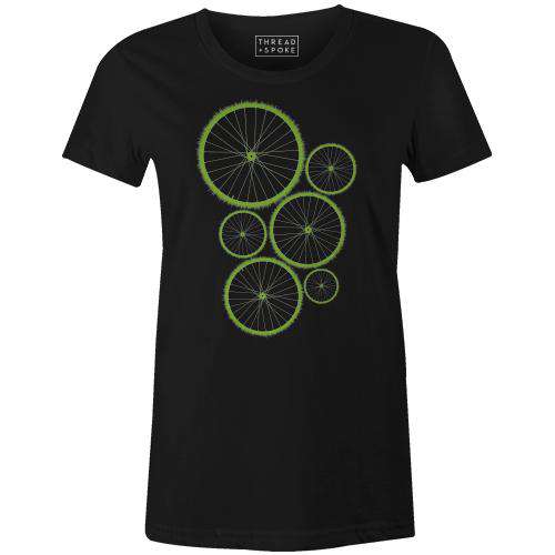 Drive Green Women'sYanmos - THREAD+SPOKE | MTB APPAREL | ROAD BIKING T-SHIRTS | BICYCLE T SHIRTS |