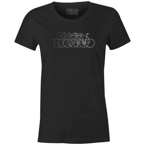 Just Bike Women'sYanmos - THREAD+SPOKE | MTB APPAREL | ROAD BIKING T-SHIRTS | BICYCLE T SHIRTS |