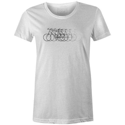 Just Bike Women'sYanmos - THREAD+SPOKE | MTB APPAREL | ROAD BIKING T-SHIRTS | BICYCLE T SHIRTS |
