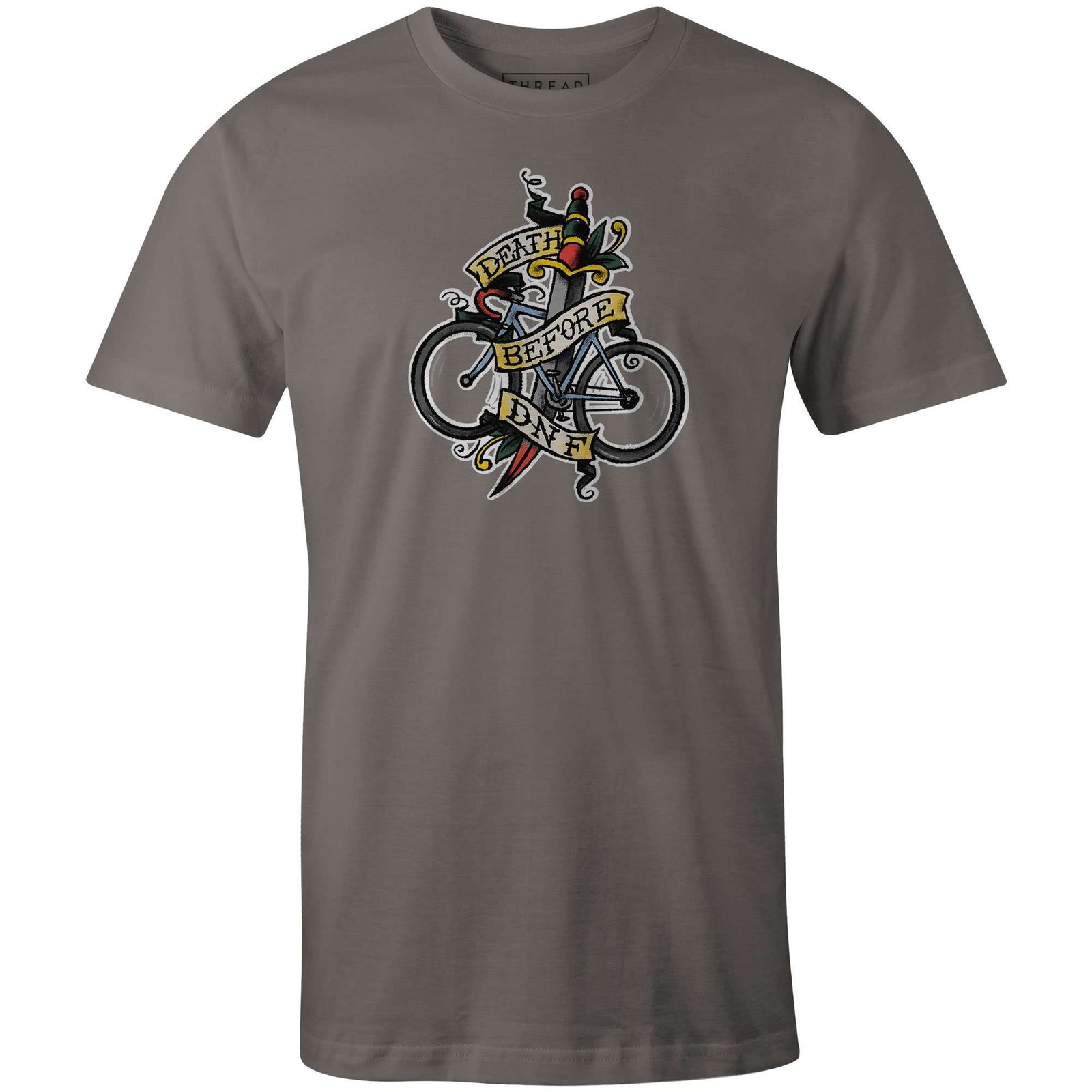 Death Before DNFThread+Spoke - THREAD+SPOKE | MTB APPAREL | ROAD BIKING T-SHIRTS | BICYCLE T SHIRTS |