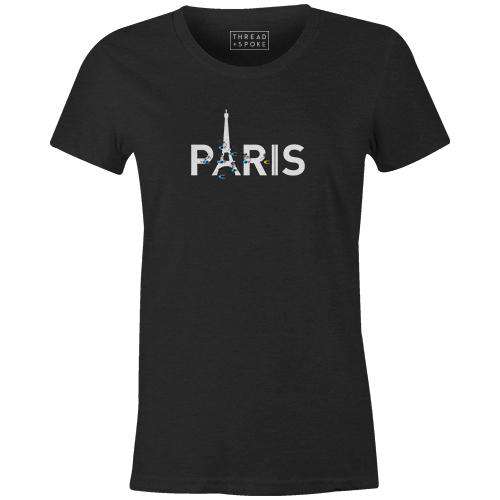 PARIS Women'sBICI - THREAD+SPOKE | MTB APPAREL | ROAD BIKING T-SHIRTS | BICYCLE T SHIRTS |