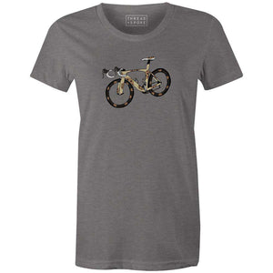 Cookie Bike Women'sA Quiet Bird - THREAD+SPOKE | MTB APPAREL | ROAD BIKING T-SHIRTS | BICYCLE T SHIRTS |