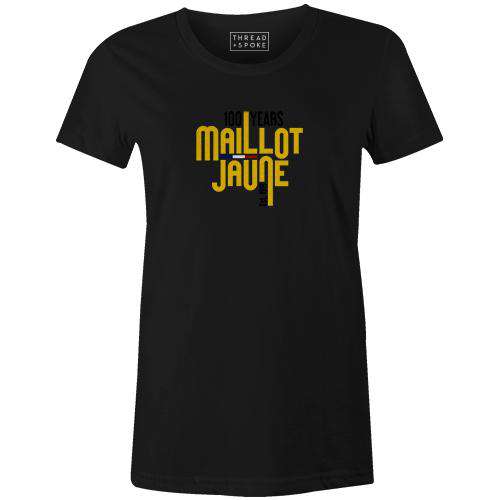 Maillot Jaune Women'sReigedesign - THREAD+SPOKE | MTB APPAREL | ROAD BIKING T-SHIRTS | BICYCLE T SHIRTS |