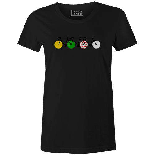Tour Peloton Women'sReigedesign - THREAD+SPOKE | MTB APPAREL | ROAD BIKING T-SHIRTS | BICYCLE T SHIRTS |