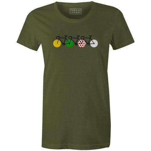 Tour Peloton Women'sReigedesign - THREAD+SPOKE | MTB APPAREL | ROAD BIKING T-SHIRTS | BICYCLE T SHIRTS |