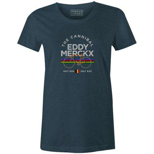 Half Man Half Bike Women'sReigedesign - THREAD+SPOKE | MTB APPAREL | ROAD BIKING T-SHIRTS | BICYCLE T SHIRTS |