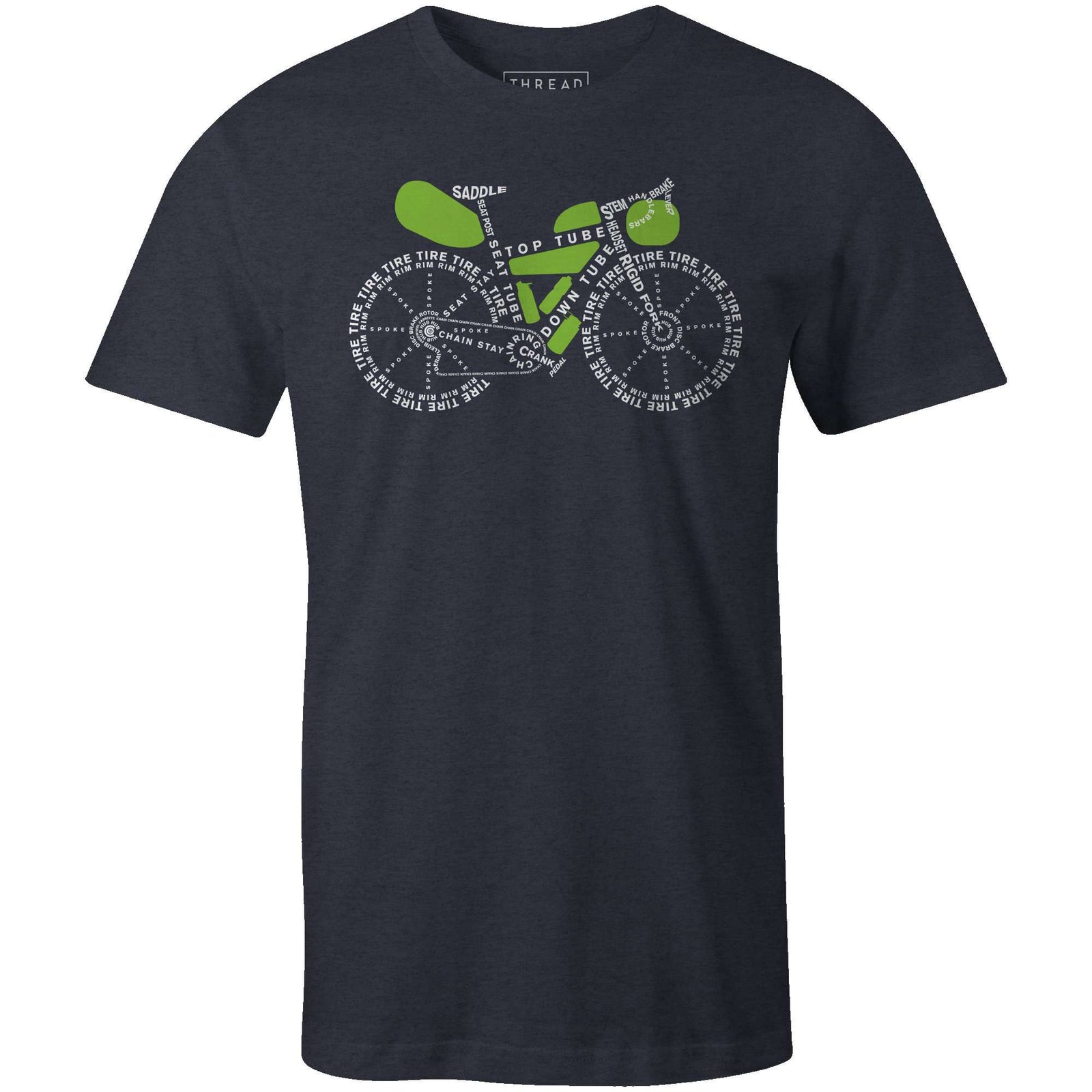 Bike Packing AnatomyReigedesign - THREAD+SPOKE | MTB APPAREL | ROAD BIKING T-SHIRTS | BICYCLE T SHIRTS |