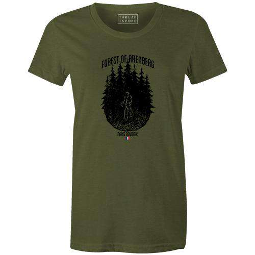 Forest of Arenberg Women'sThread+Spoke - THREAD+SPOKE | MTB APPAREL | ROAD BIKING T-SHIRTS | BICYCLE T SHIRTS |