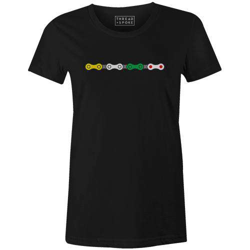 Jersey Chain Women'sThread+Spoke - THREAD+SPOKE | MTB APPAREL | ROAD BIKING T-SHIRTS | BICYCLE T SHIRTS |