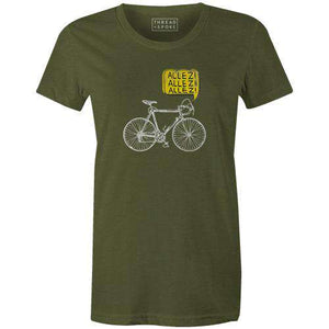 Allez Velo Women'sThread+Spoke - THREAD+SPOKE | MTB APPAREL | ROAD BIKING T-SHIRTS | BICYCLE T SHIRTS |