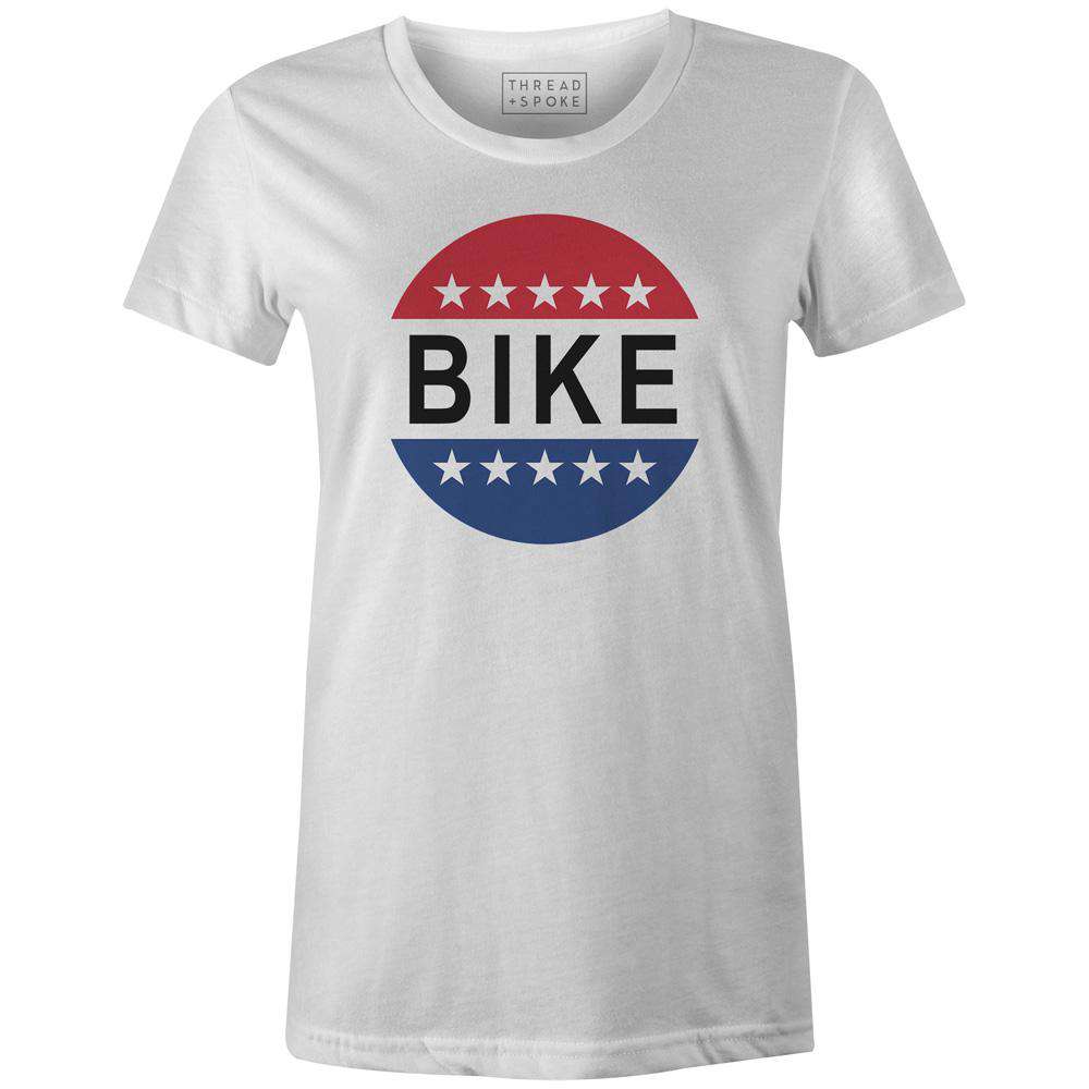 Bike & Vote Women'sThread+Spoke - THREAD+SPOKE | MTB APPAREL | ROAD BIKING T-SHIRTS | BICYCLE T SHIRTS |