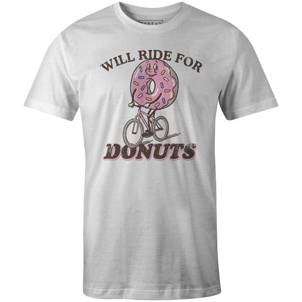 Men's T-shirt - Will Ride for Donuts