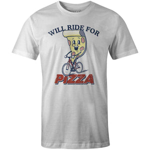 Men's T-shirt - Will Ride for Pizza