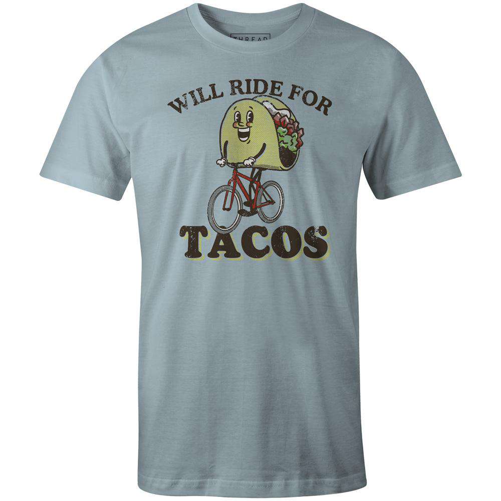 Men's T-shirt - Will Ride for Tacos