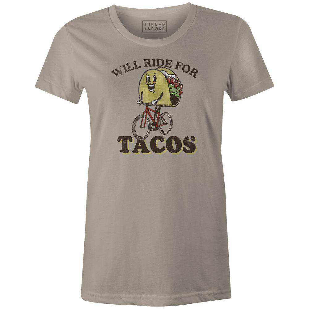 Women's T-shirt - Will Ride for Tacos