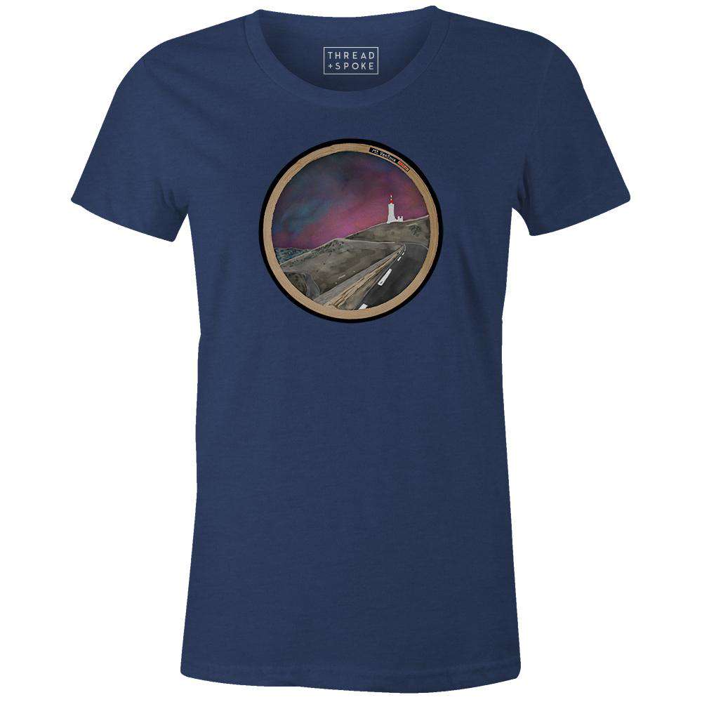 Mont Ventoux Painting Women'sLucas Lajoie - THREAD+SPOKE | MTB APPAREL | ROAD BIKING T-SHIRTS | BICYCLE T SHIRTS |