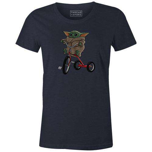Baby Yoda's Tricycle Women'sThread+Spoke - THREAD+SPOKE | MTB APPAREL | ROAD BIKING T-SHIRTS | BICYCLE T SHIRTS |