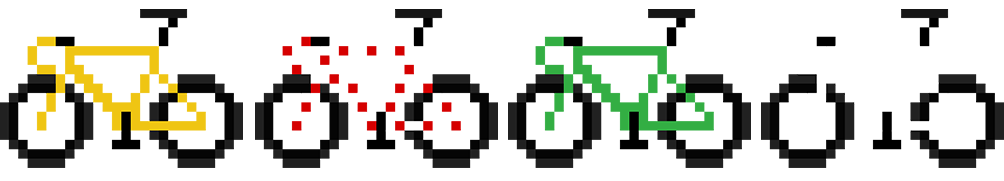 Men's T-shirt - Pixel Bike