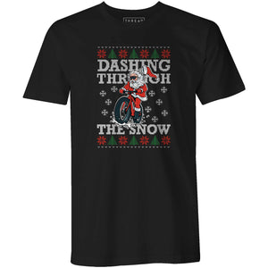 Men's T-shirt - Dashing Through the Snow