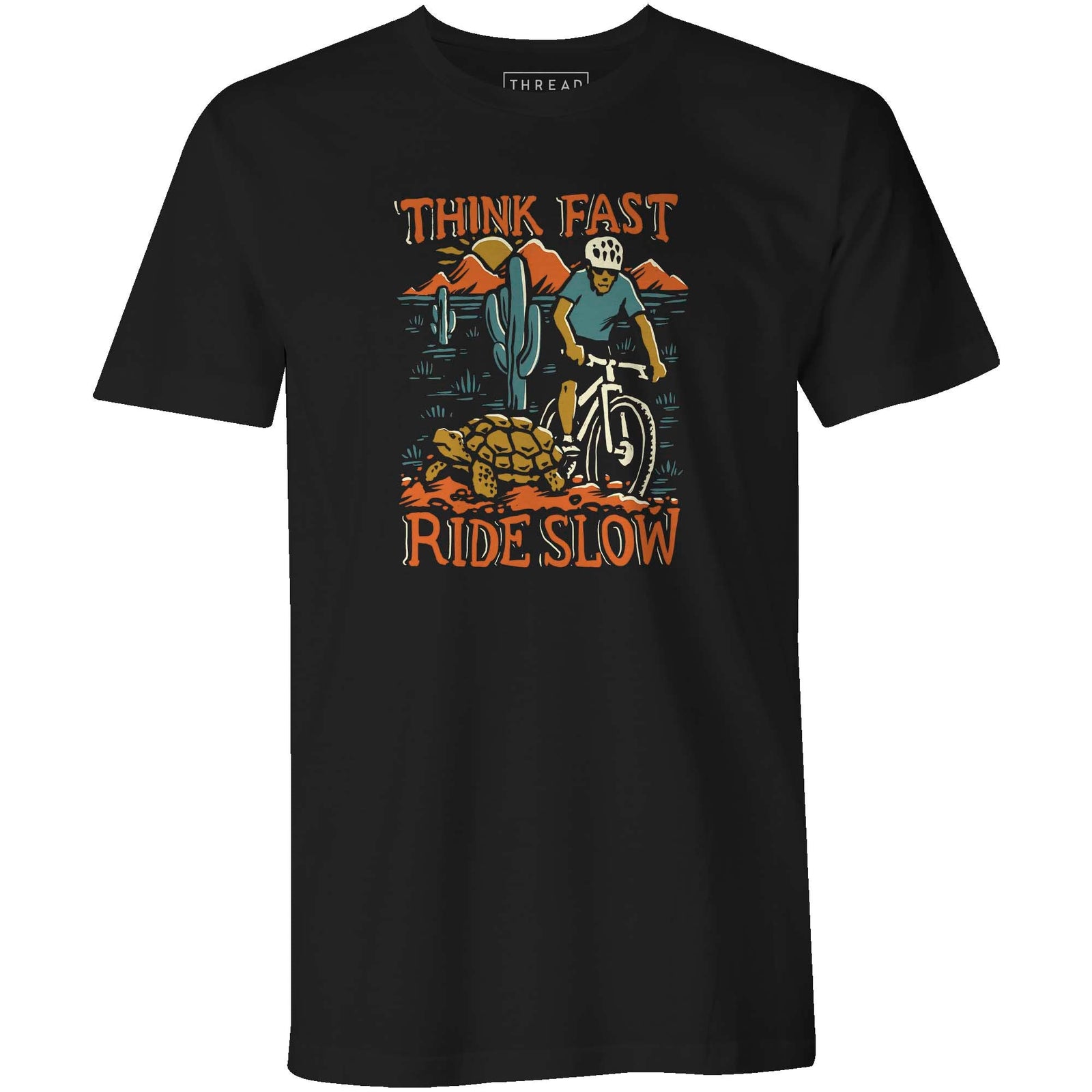 Men's T-shirt - Think Fast Ride Slow