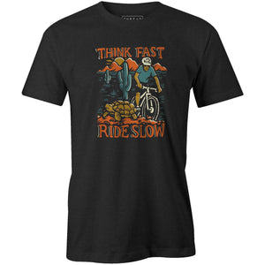 Men's T-shirt - Think Fast Ride Slow