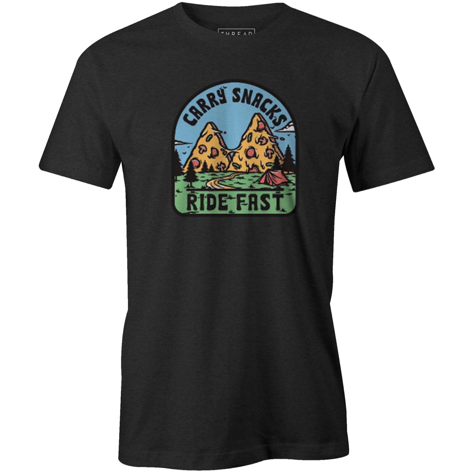 Men's T-shirt - Carry Snacks Ride Fast