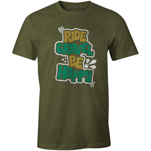 Men's T-shirt - Ride Gravel Be Happy
