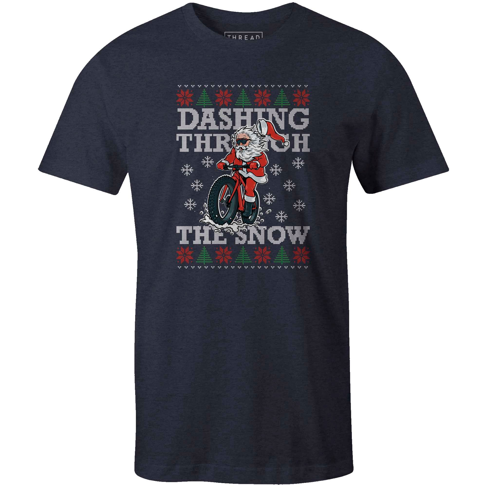 Men's T-shirt - Dashing Through the Snow