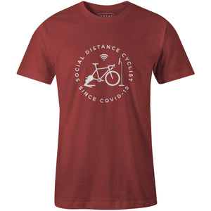 Men's T-shirt - Social Distance Cyclist