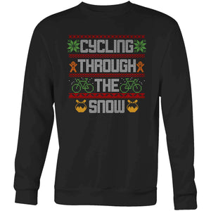 Men's T-shirt - Cycling Through The Snow