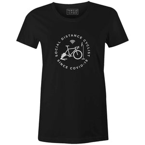 Women's T-shirt - Social Distance Cyclist