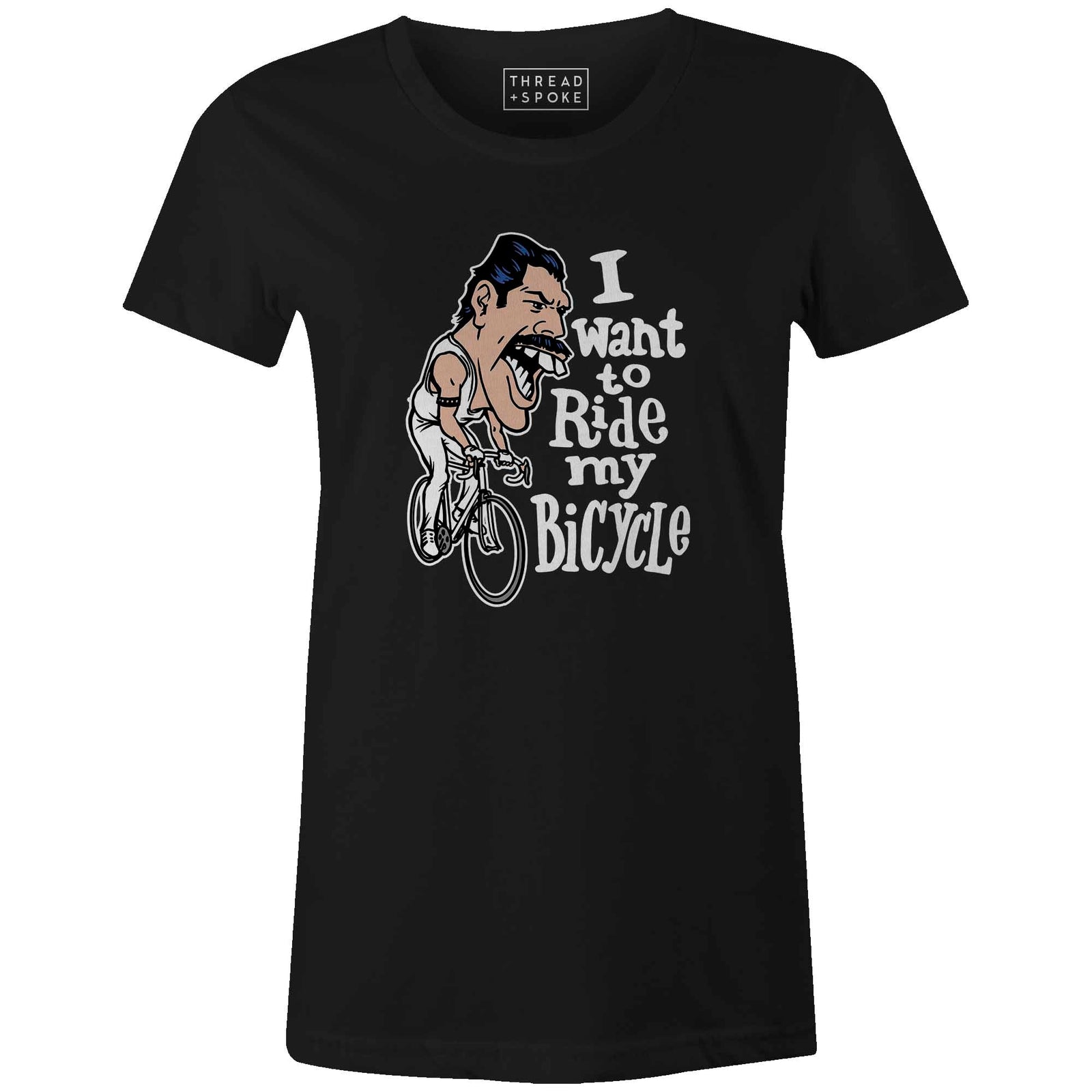 Women's T-shirt - I Want to Ride My Bicycle