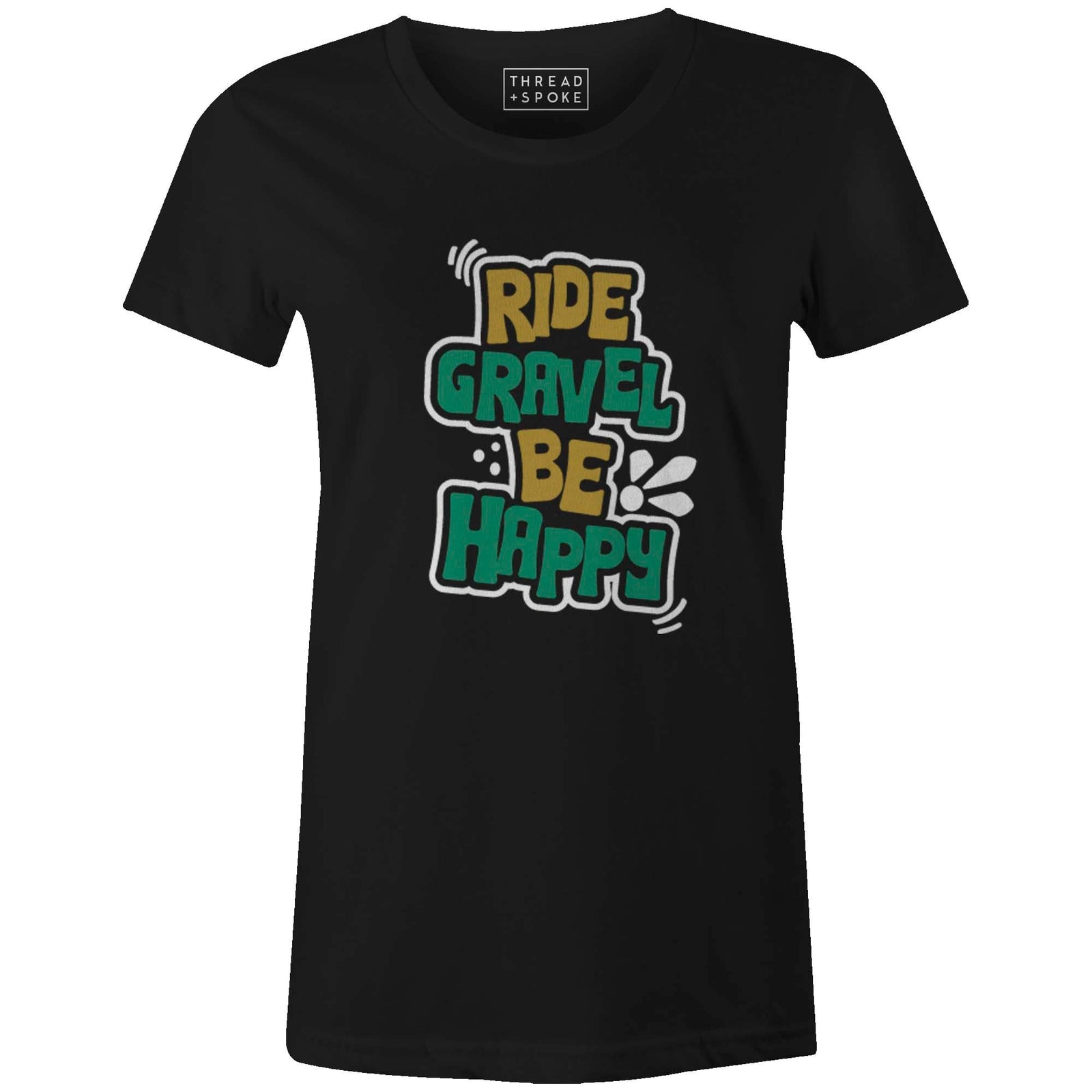 Women's T-shirt - Ride Gravel Be Happy