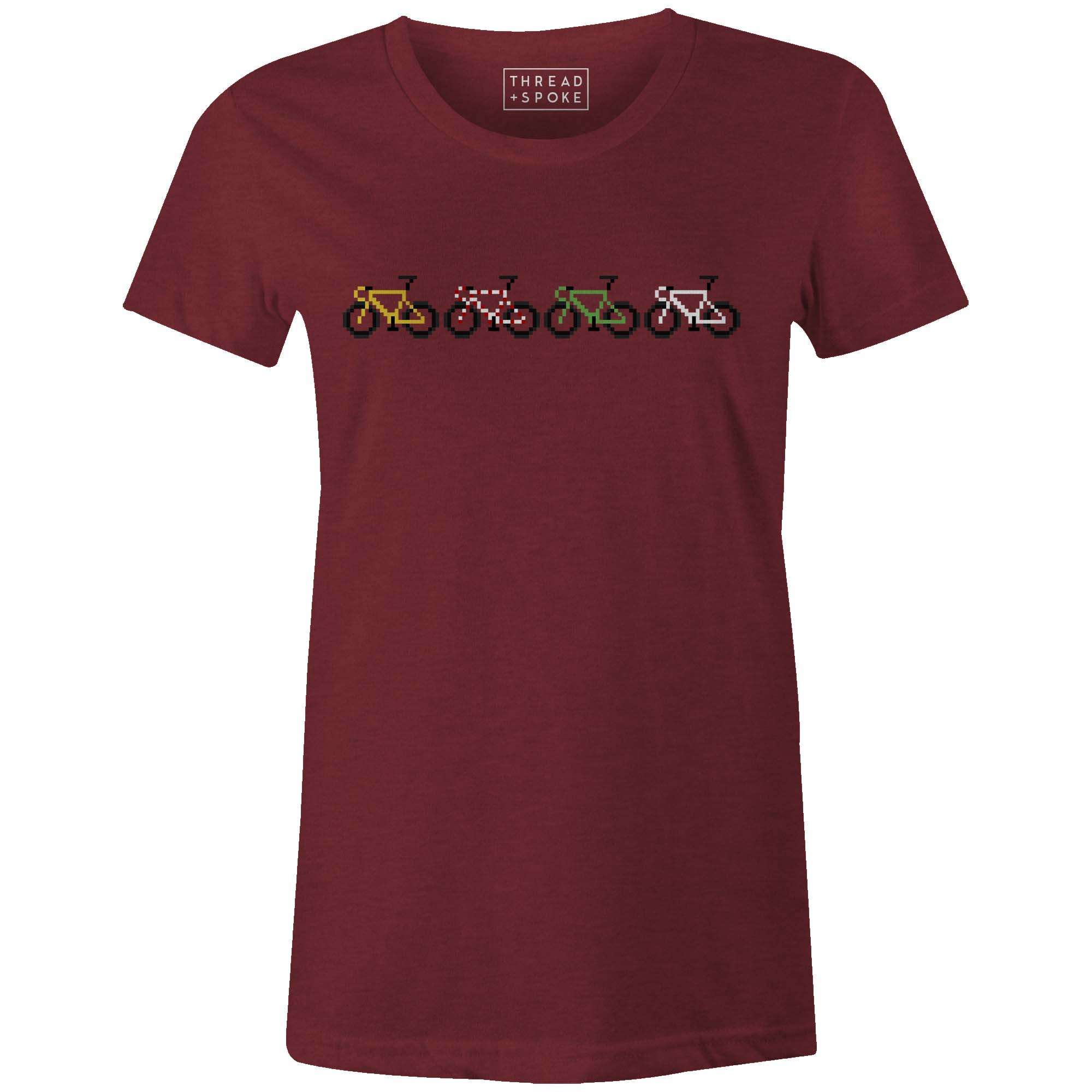 Women's T-shirt - Pixel Bike