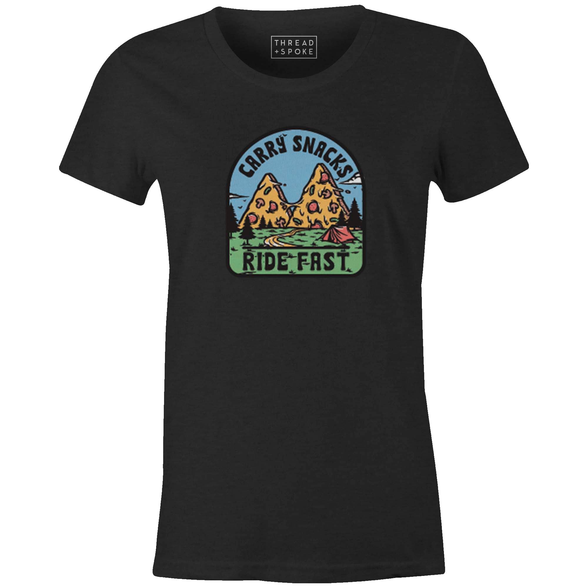 Women's T-shirt - Carry Snacks Ride Fast