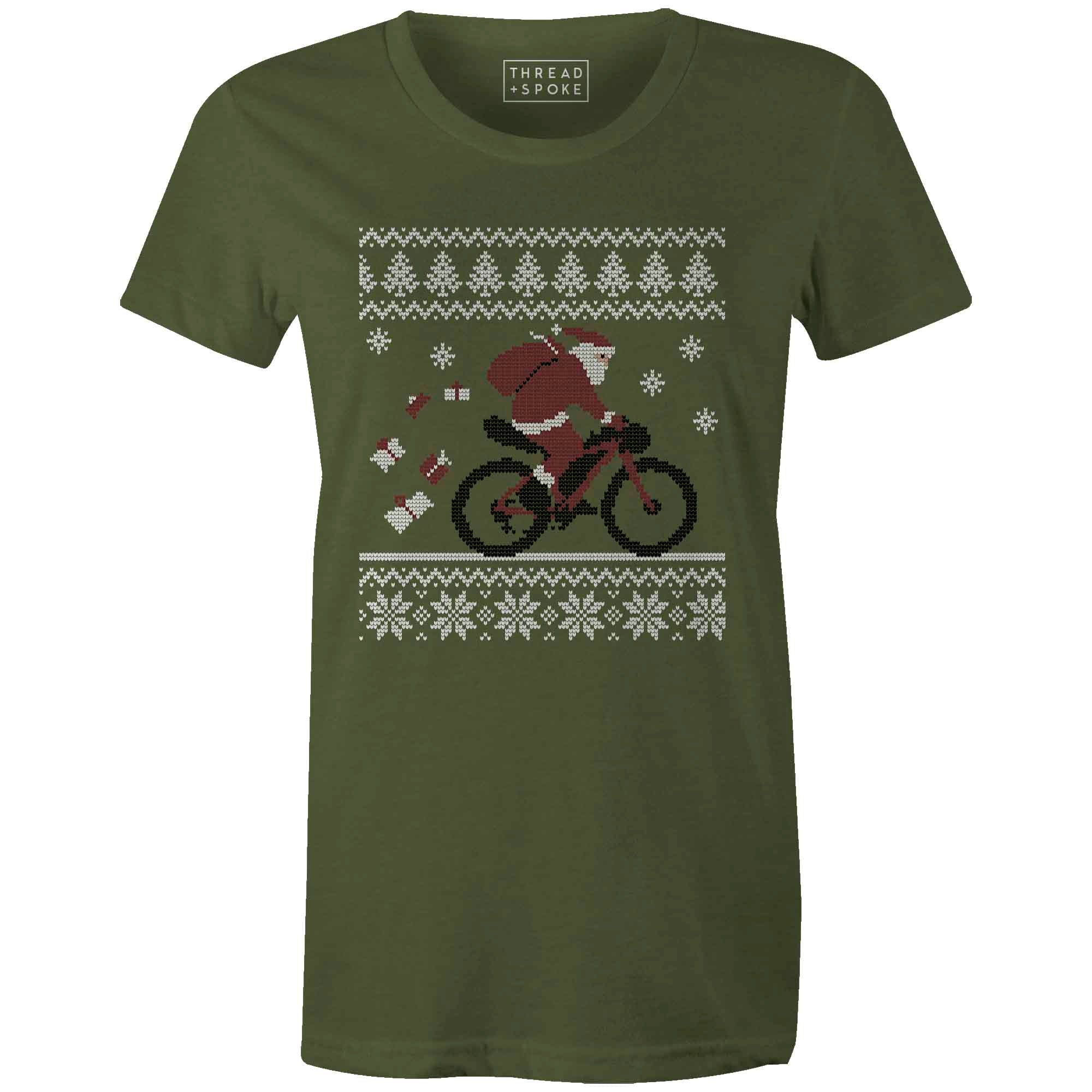 Women's T-shirt - Santa Bikepack