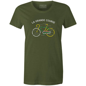 Women's T-shirt - La Grande Course Bike