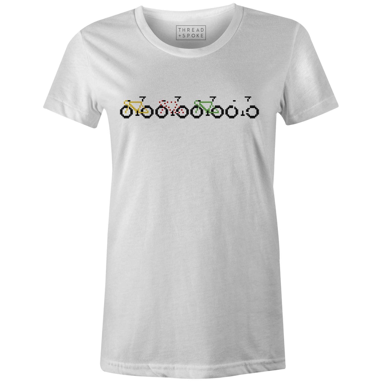 Women's T-shirt - Pixel Bike