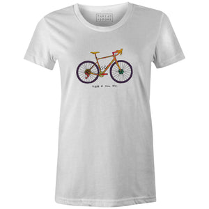 Women's T-shirt - Psychedelic Bike
