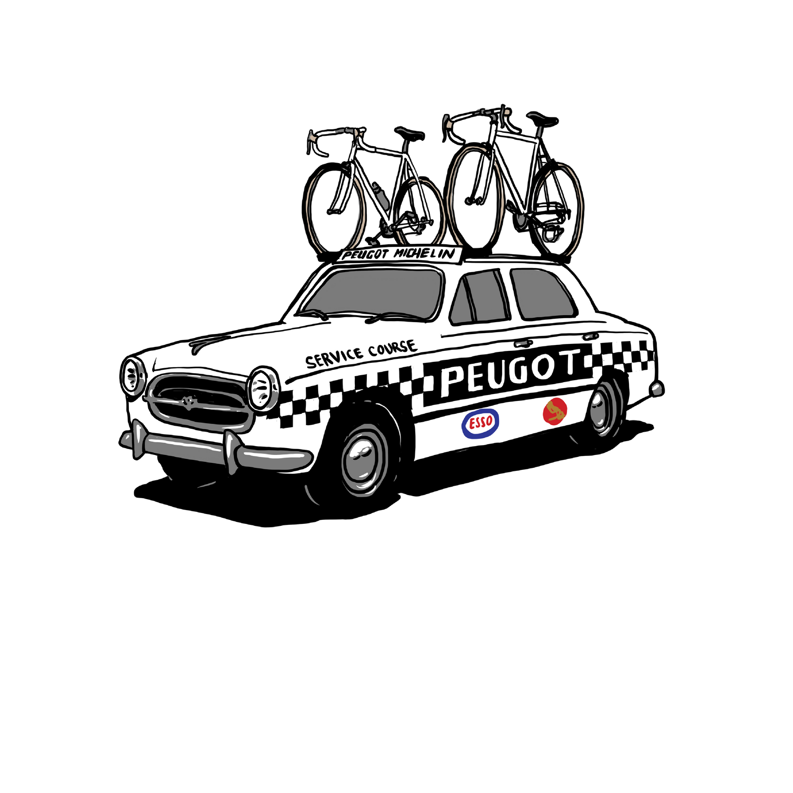 Women's T-shirt - Peugot Team Car