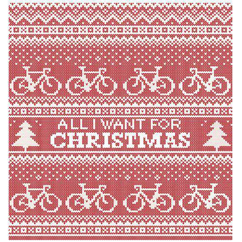 All I Want For ChristmasThread+Spoke - THREAD+SPOKE | MTB APPAREL | ROAD BIKING T-SHIRTS | BICYCLE T SHIRTS |